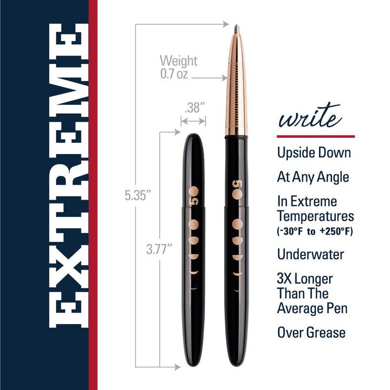 Fisher Space Pen - Bullet - Matte Black 50th Anniversary, Gift Boxed (400B50) - Image 2